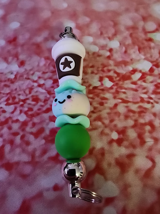 Tye dye dumpling and coffee ☕️ keychain