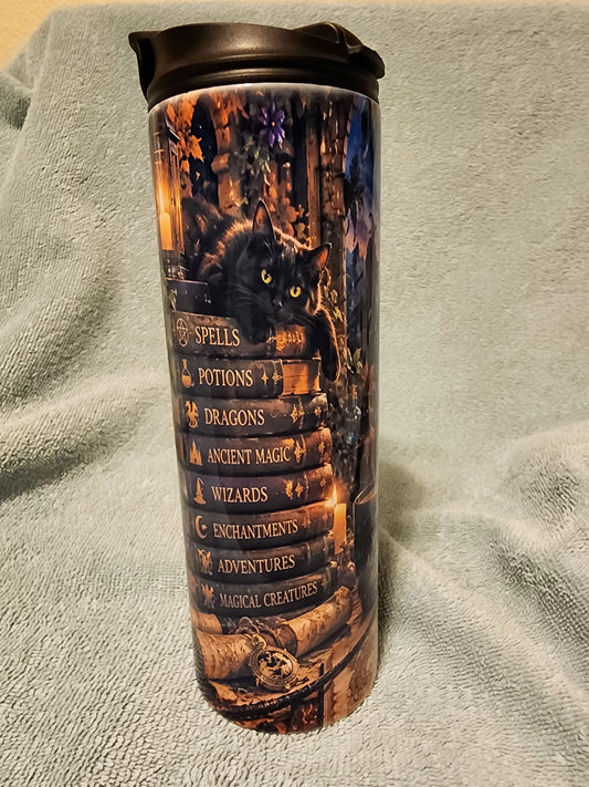 Book spells and adventure tumbler