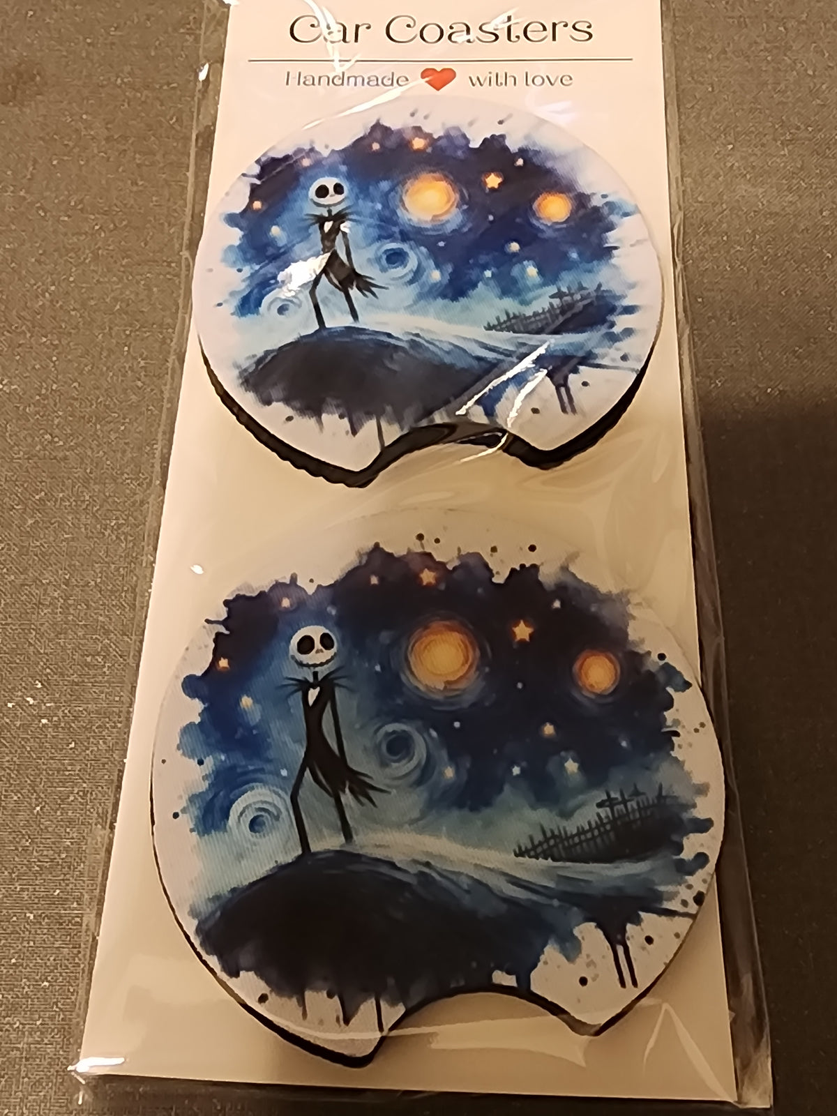 Starry night car coasters
