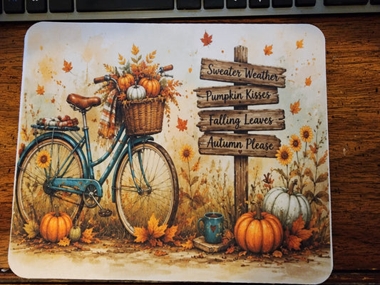 Fall scene mouse pad