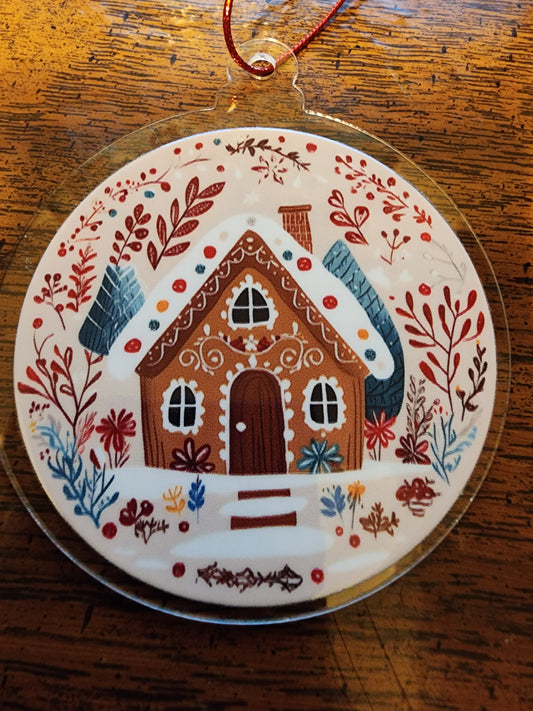 Gingerbread house ornament