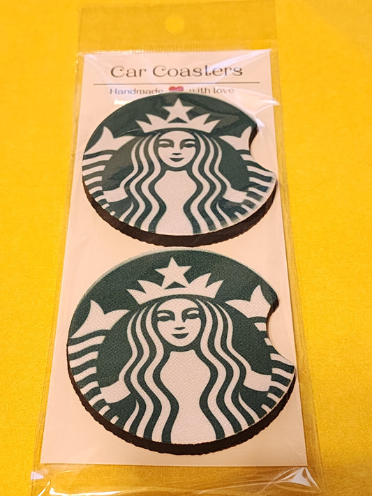 Siren coffee car coasters