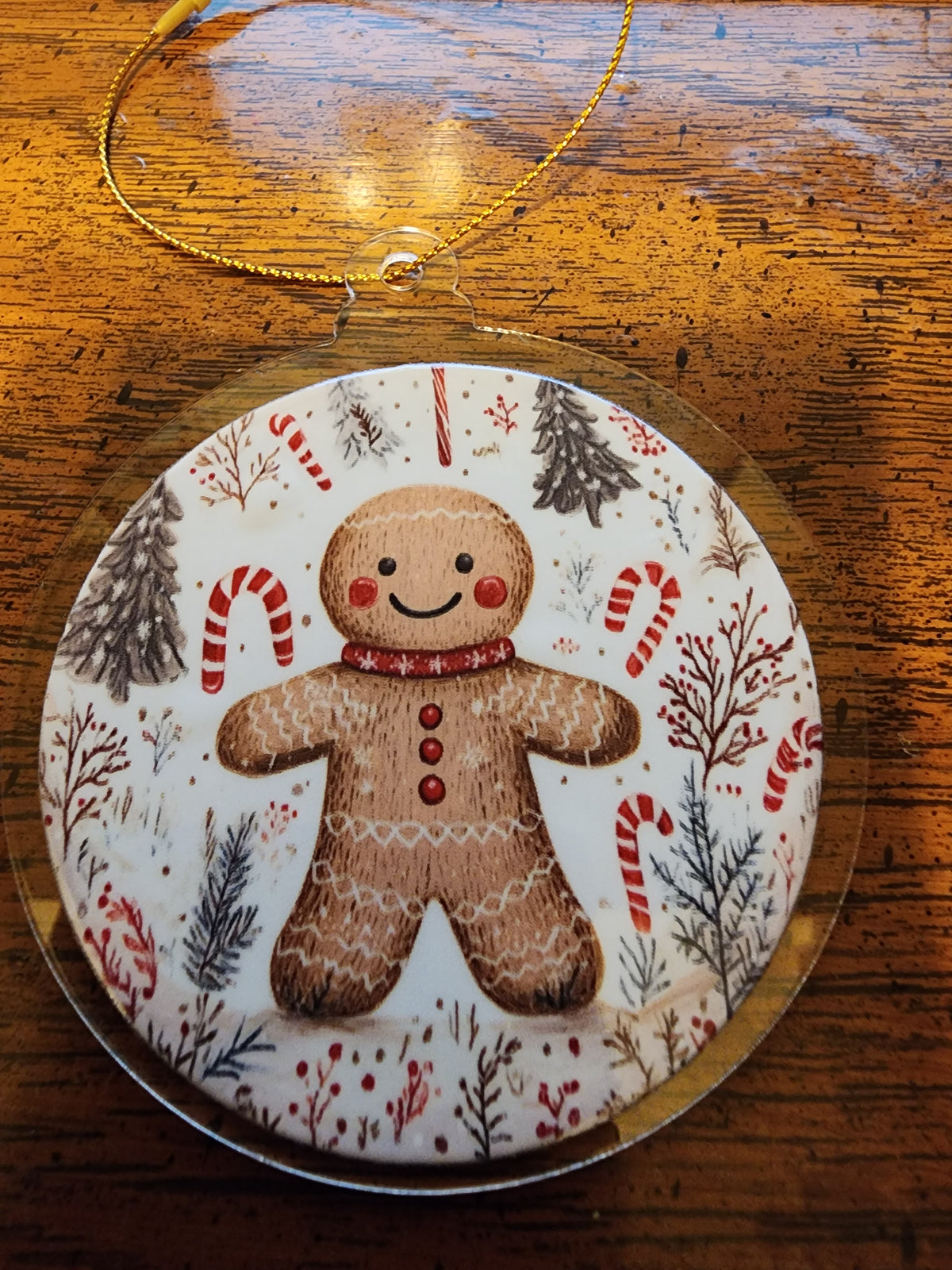 Gingerbread cookie ornament