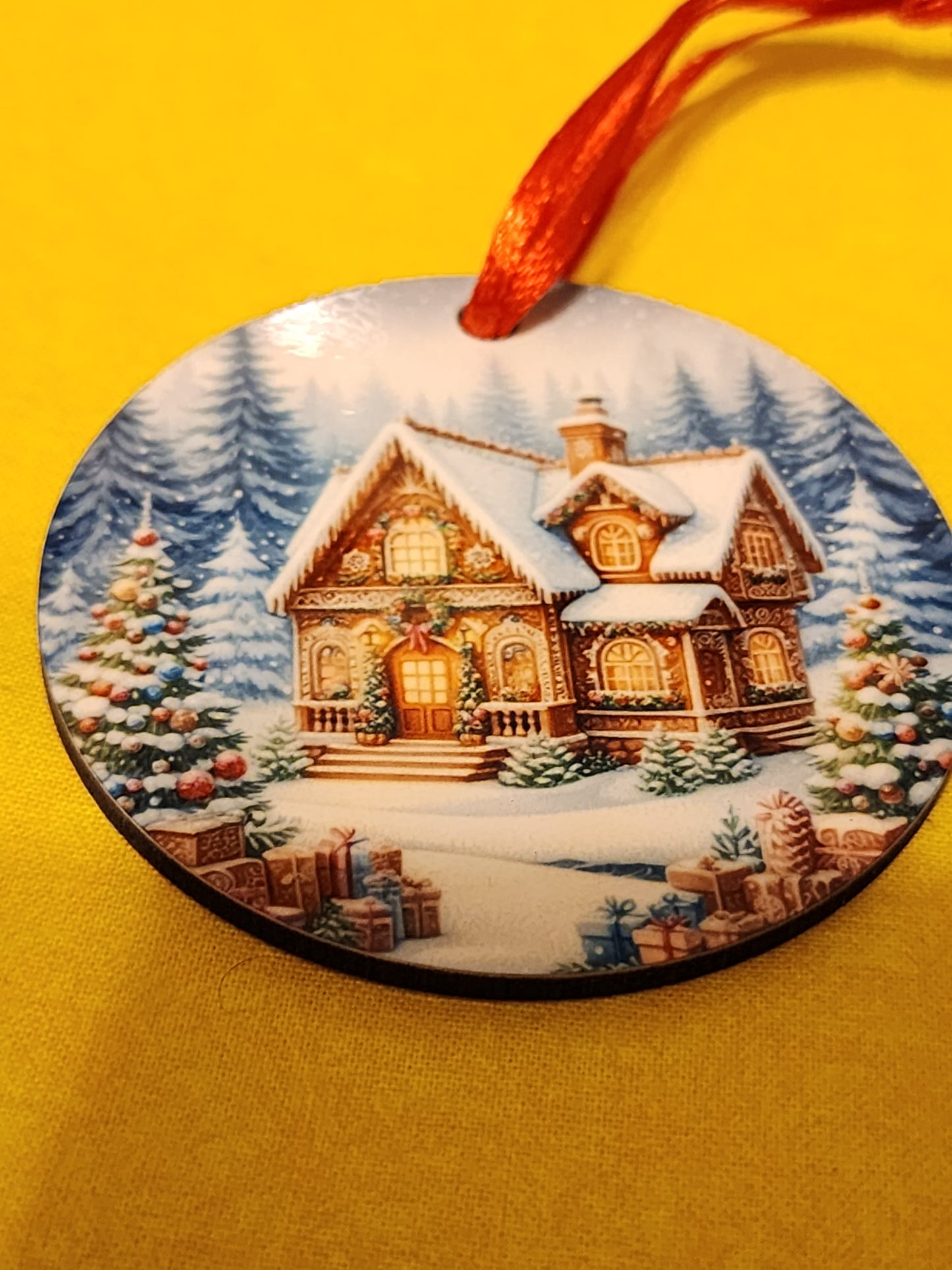 Gingerbread house ornament